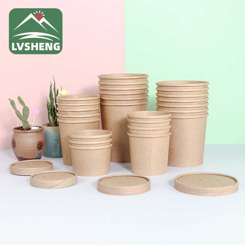 16oz nga Kraft Paper Cup