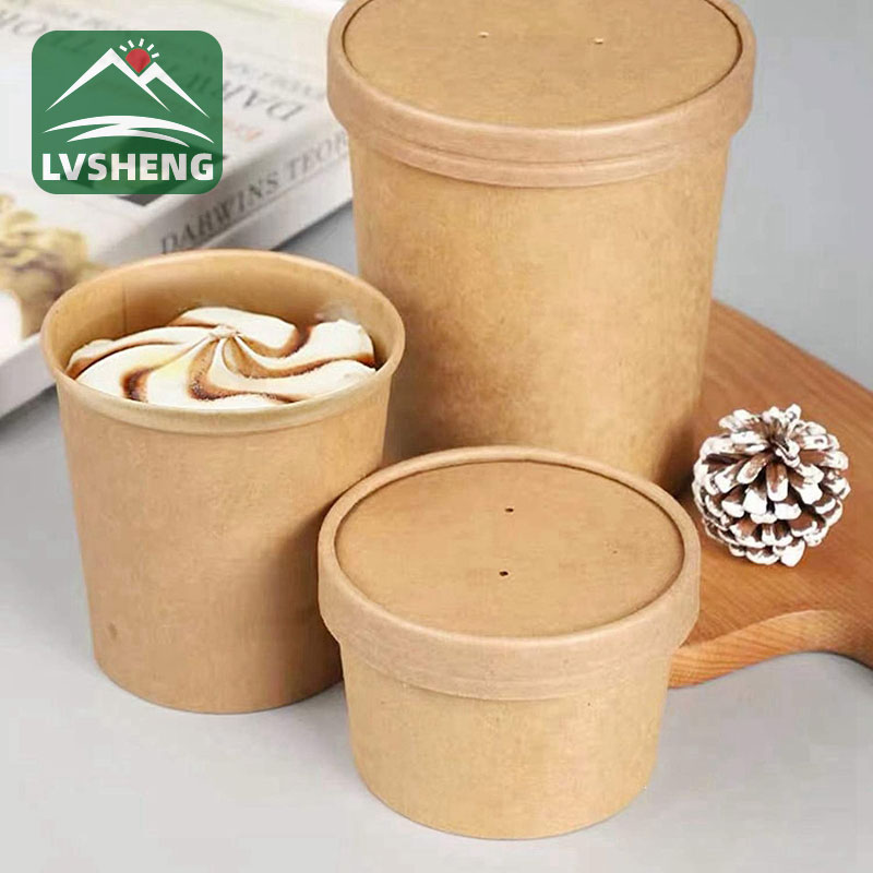 16oz nga Papel nga Sabaw nga Mangkok