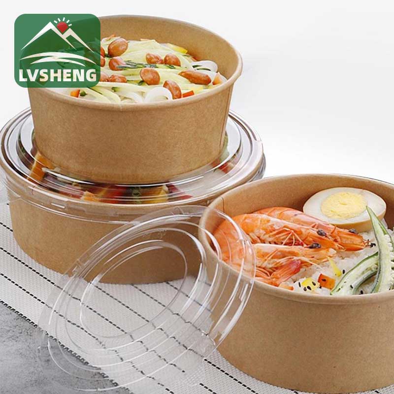 Disposable Kraft Paper Soup Bowl Para sa Pagkaon