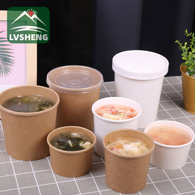 Mainit nga Kraft Paper Soup Bowls Cups