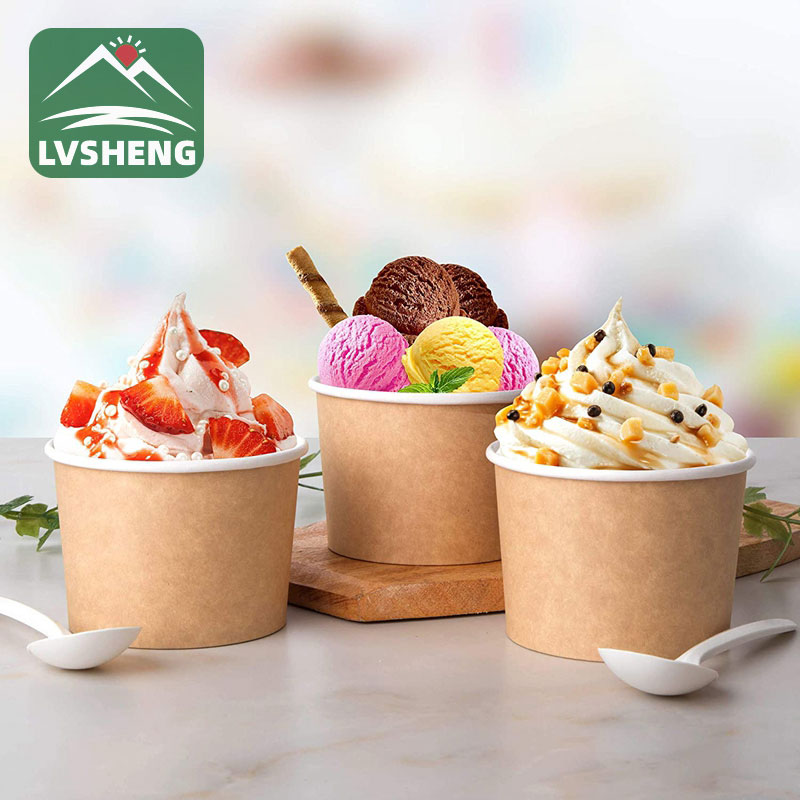 Mga Tubs sa papel sa sorbetes