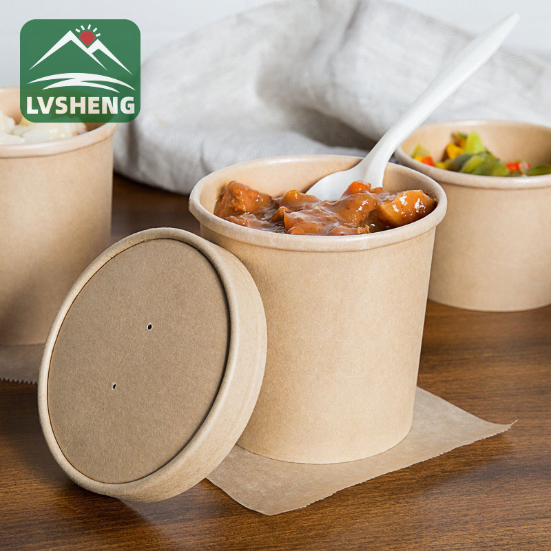 Kraft Paper Soup Balde