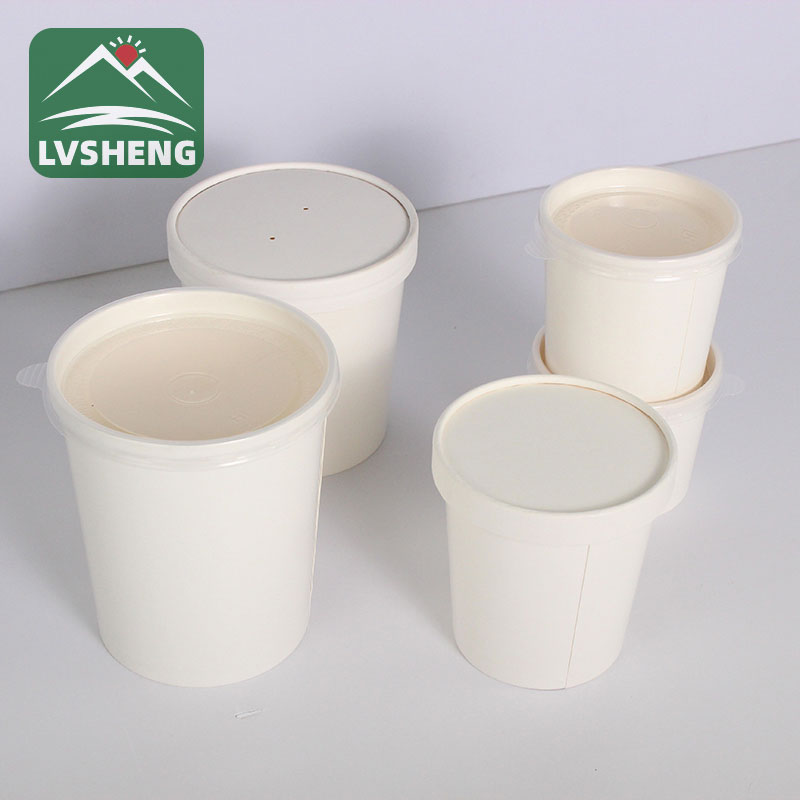 Papel nga Bowl nga adunay mga lids sa papel